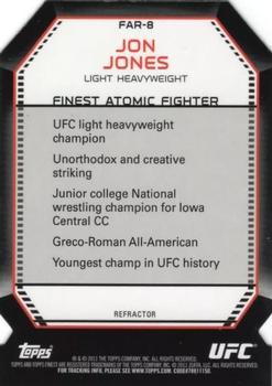 2011 Finest UFC - Atomic Refractors #FAR-8 Jon Jones Back