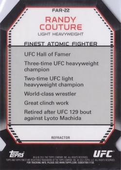 2011 Finest UFC - Atomic Refractors #FAR-22 Randy Couture Back