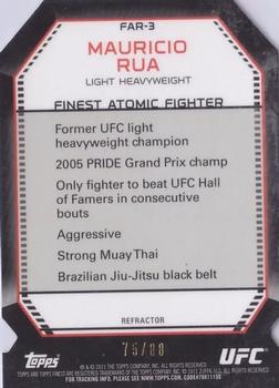 2011 Finest UFC - Atomic Refractors Octafractors #FAR-3 Mauricio Rua Back