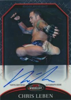 2011 Finest UFC - Autographs #A-CL Chris Leben Front