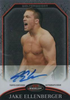 2011 Finest UFC - Autographs #A-JE Jake Ellenberger Front