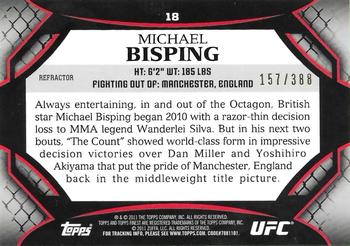 2011 Finest UFC - X-Fractors #18 Michael Bisping Back