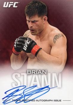 2012 Topps UFC Knockout - Autographs Red #FA-BS Brian Stann Front