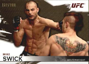 2010 Topps UFC Knockout - Gold #42 Mike Swick Front