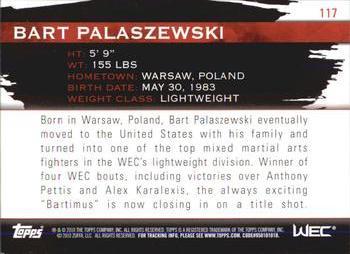 2010 Topps UFC Knockout - Gold #117 Bart Palaszewski Back
