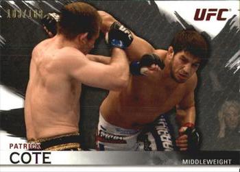 2010 Topps UFC Knockout - Silver #62 Patrick Cote Front