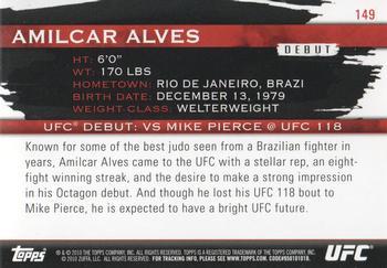 2010 Topps UFC Knockout - Silver #149 Amilcar Alves Back