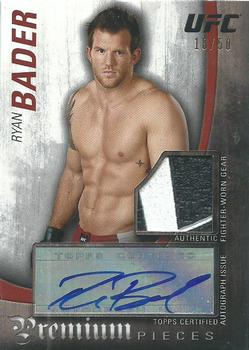 2010 Topps UFC Knockout - Premium Pieces Autograph Version #APP-RB Ryan Bader Front