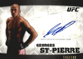 2010 Topps UFC Knockout - Fighter Autograph #A-GSP Georges St-Pierre Front