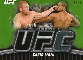 2010 Topps UFC Knockout - Fight Mat Relic Green #FM-CL Chris Leben Front