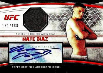 2010 Topps UFC Knockout - Autograph Fighter Relic #AFG-ND Nate Diaz Front