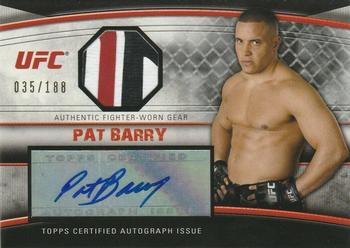 2010 Topps UFC Knockout - Autograph Fighter Relic #AFG-PB Pat Barry Front