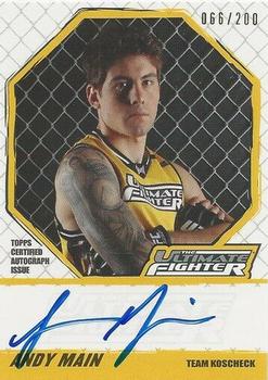 2010 Topps UFC Knockout - The Ultimate Fighter Autograph #TUFAM Andy Main Front
