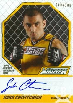 2010 Topps UFC Knockout - The Ultimate Fighter Autograph #TUFSC Sako Chivitchian Front