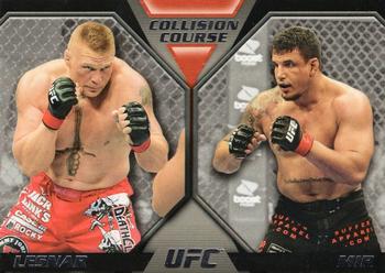 2011 Topps UFC Moment of Truth - Collision Course Duals #CC-LM Brock Lesnar / Frank Mir Front