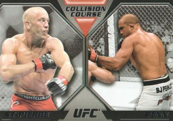 2011 Topps UFC Moment of Truth - Collision Course Duals #CC-SP Georges St-Pierre / BJ Penn Front