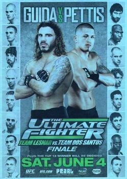 2011 Topps UFC Moment of Truth - Fight Poster Review #FPR-TUF13 TUF 13 Finale Team Lesnar vs. Team dos Santos Front