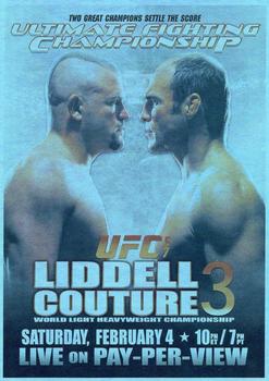 2011 Topps UFC Moment of Truth - Fight Poster Review #FPR-UFC57 UFC 57 Liddell vs. Couture 3 Front
