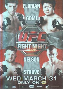2011 Topps UFC Moment of Truth - Fight Poster Review #FPR-UFN21 UFN 21 Florian vs. Gomi Front