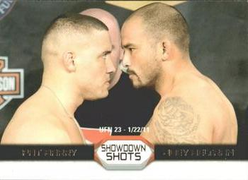 2011 Topps UFC Moment of Truth - Showdown Shots Duals #SS-BB Pat Barry / Joey Beltran Front
