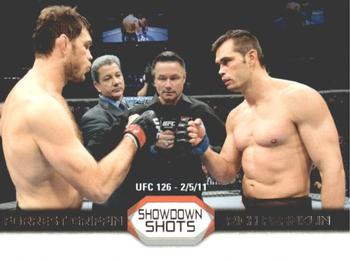 2011 Topps UFC Moment of Truth - Showdown Shots Duals #SS-GF Forrest Griffin / Rich Franklin Front