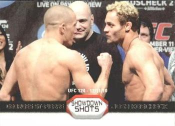 2011 Topps UFC Moment of Truth - Showdown Shots Duals #SS-SK Georges St-Pierre / Josh Koscheck Front