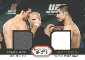 2011 Topps UFC Moment of Truth - Showdown Shots Dual Relics #SSDR-MM Demian Maia / Mark Munoz Front