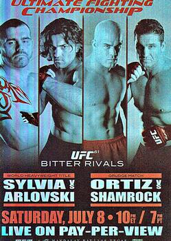 2010 Topps UFC - Fight Poster Review #FPR-UFC61 UFC 61 / Tim Sylvia / Andrei Arlovski / Tito Ortiz / Ken Shamrock Front