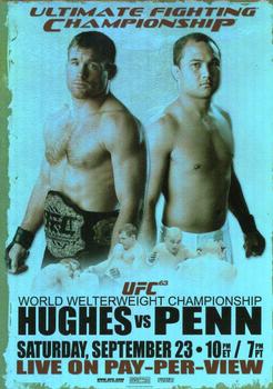 2010 Topps UFC - Fight Poster Review #FPR-UFC63 UFC 63 / Matt Hughes / BJ Penn Front
