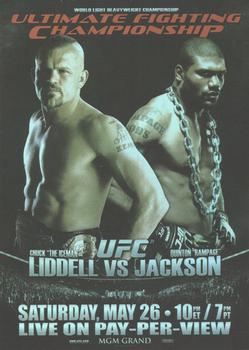 2010 Topps UFC - Fight Poster Review #FPR-UFC71 UFC 71 / Chuck Liddell / Quinton Jackson Front