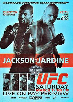 2010 Topps UFC - Fight Poster Review #FPR-UFC96 UFC 96 / Quinton Jackson / Keith Jardine / Shane Carwin / Gray Maynard / Gabriel Gonzaga / Matt Hamill Front