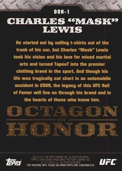 2010 Topps UFC - Octagon of Honor #OOH-1 Charles Mask Lewis Jr. Back