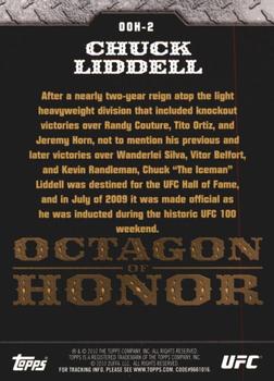 2010 Topps UFC - Octagon of Honor #OOH-2 Chuck Liddell Back