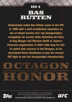 2010 Topps UFC - Octagon of Honor #OOH-5 Bas Rutten Back