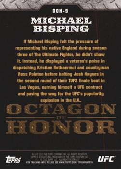 2010 Topps UFC - Octagon of Honor #OOH-9 Michael Bisping Back