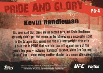 2010 Topps UFC - Pride and Glory #PG-4 Kevin Randleman Back