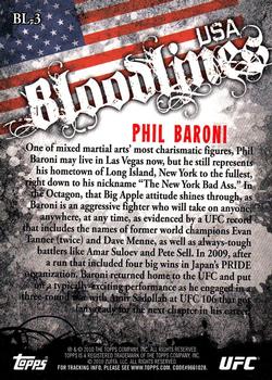 2010 Topps UFC - Bloodlines #BL-3 Phil Baroni Back