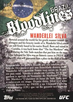 2010 Topps UFC - Bloodlines #BL-4 Wanderlei Silva Back