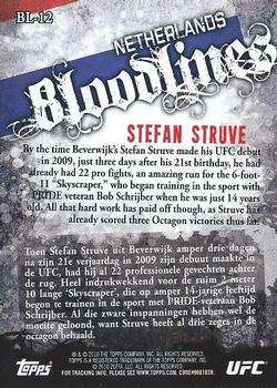 2010 Topps UFC - Bloodlines #BL-12 Stefan Struve Back