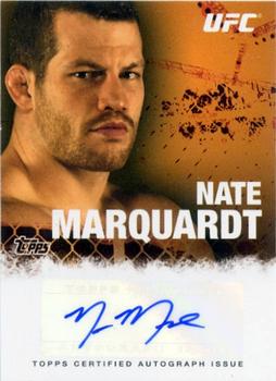 2010 Topps UFC - Autograph #FA-NM Nate Marquardt Front