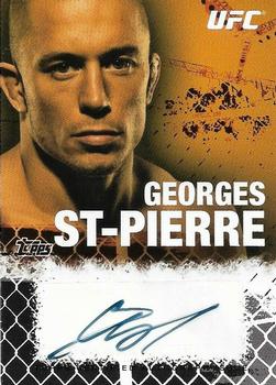 2010 Topps UFC - Autograph Onyx #FA-GSP Georges St-Pierre Front