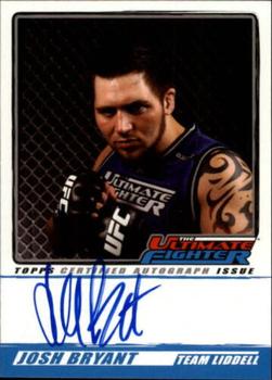 2010 Topps UFC - The Ultimate Foto Autograph #TUF-JB Josh Bryant Front