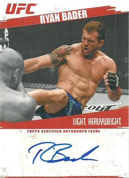 2009 Topps UFC Round 2 - Autographs #FA-RB Ryan Bader Front