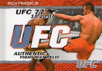 2009 Topps UFC Round 2 - Fight Mat Relics #FM-RF Rich Franklin Front
