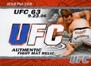 2009 Topps UFC Round 2 - Fight Mat Relics #FM-JP Jens Pulver Front