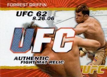 2009 Topps UFC Round 2 - Fight Mat Relics Gold #FM-FG Forrest Griffin Front