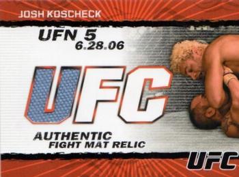 2009 Topps UFC Round 2 - Fight Mat Relics Black #FM-JK Josh Koscheck Front