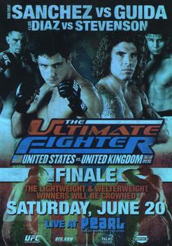 2009 Topps UFC Round 2 - Fight Poster #FPR-TUF9 The Ultimate Fighter: United States vs. United Kingdom Front