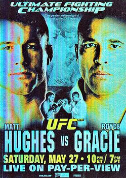2009 Topps UFC Round 2 - Fight Poster #UFC60 UFC 60: Hughes vs. Gracie Front