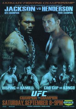 2009 Topps UFC Round 2 - Fight Poster #UFC75 UFC 75: Champion vs. Champion Front